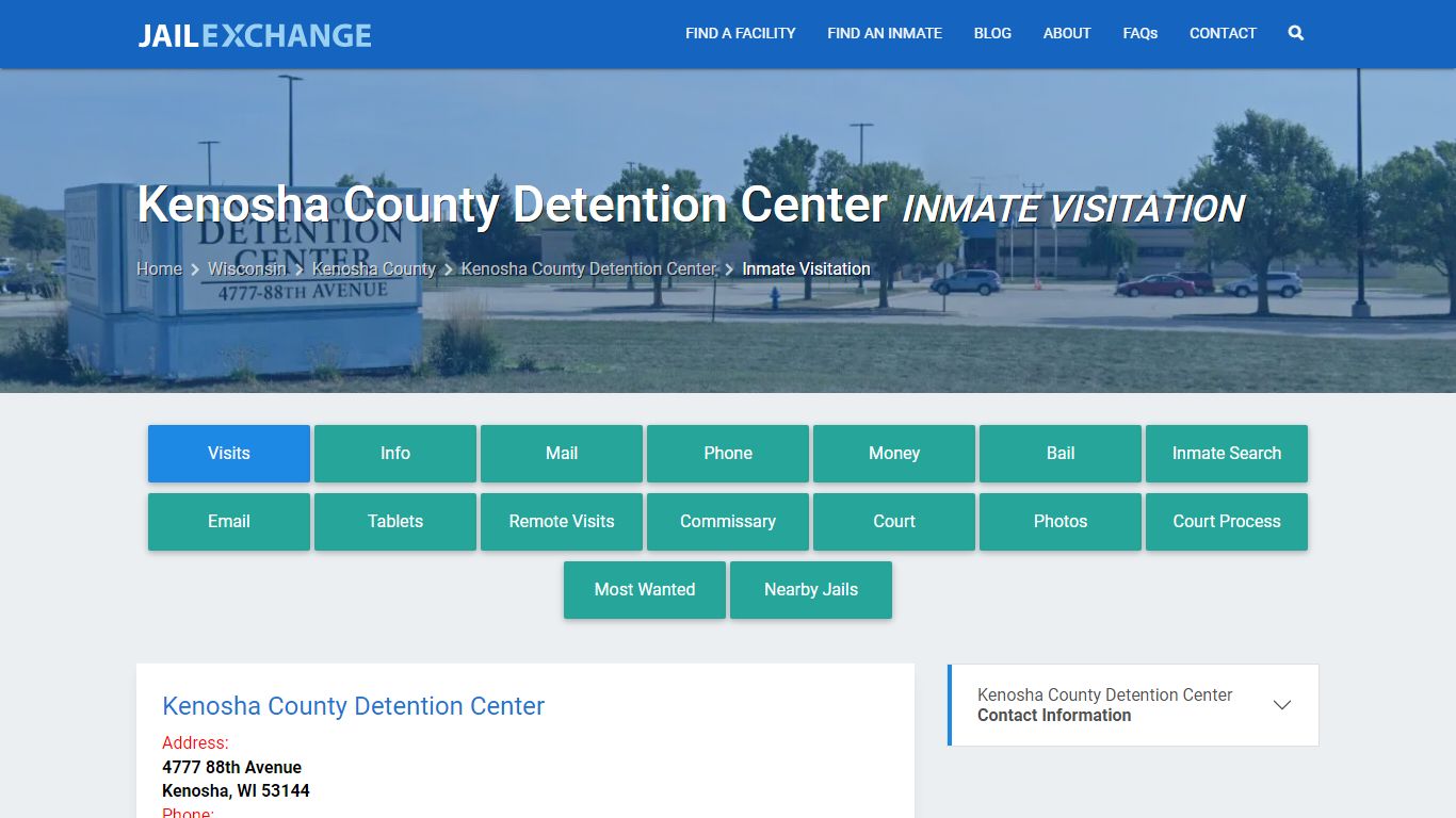 Inmate Visitation - Kenosha County Detention Center, WI - Jail Exchange